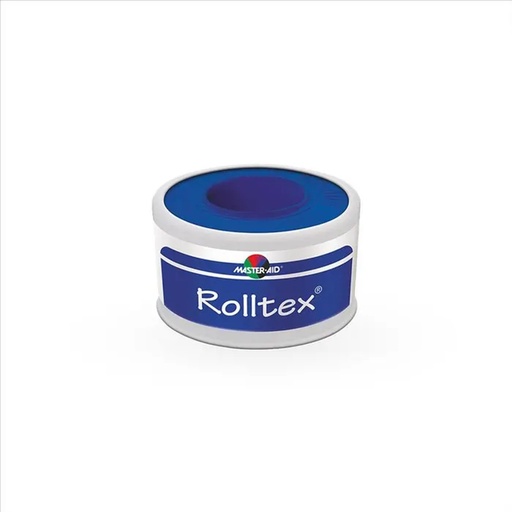 [DMM01013] White canvas adhesive plaster 5x1.25cm Roll Tex