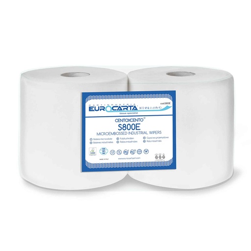 [MCP01056] Reel 100% cellulose 800 sheets S800 Ecolabel