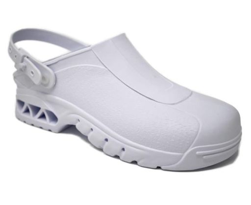 [ABB02221] Autoclavable clog w/protective toe cap white 37/38
