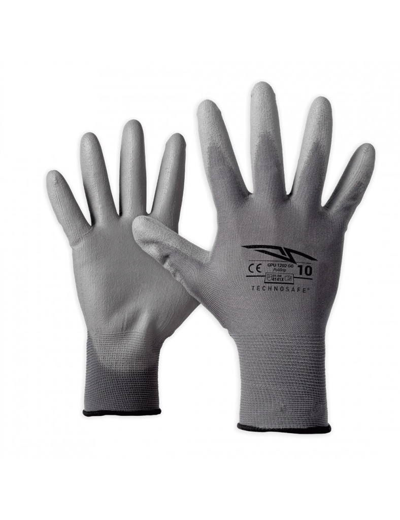 [ABB03077] Sheltech nylon/polyurethane gloves grey size 10
