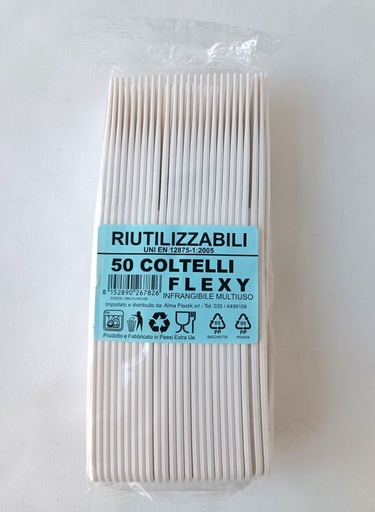 [MCP03058] Unbreakable white Flexy PP knife