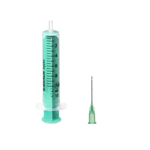 [BB-4645103V] INJEKT DUO 10ml - LUER Eccentric - Needle 21Gx40mm