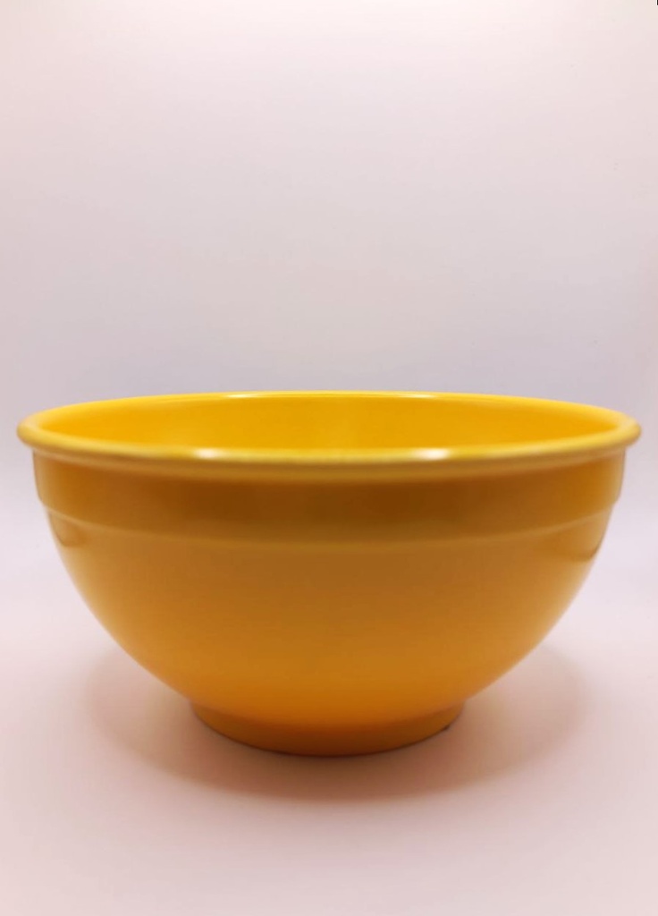 [MCP08181] Yellow melamine bowl diameter 13 cm
