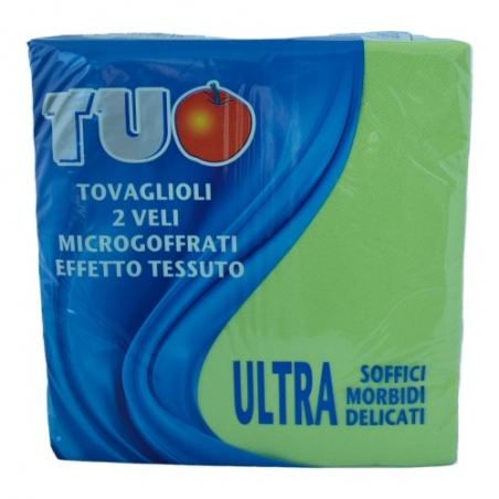 [MCP01034] Napkin 38 x 38 cm micro-embossed two-ply napkin green
