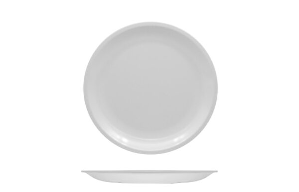 [MCP08188] White melamine plate 23 cm diameter
