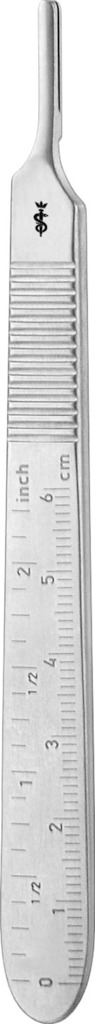 [BB074R] SCALPEL HANDLE NO. 3 CM/INCH GRAD.125MM