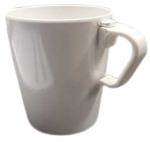 [MCP08009] White melamine breakfast mug
