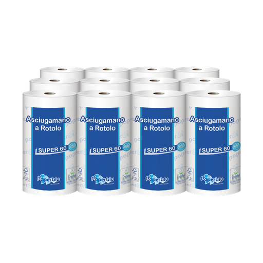 [MCP01019] Maxi towel roll 60 metres pure cellulose 2 ply
