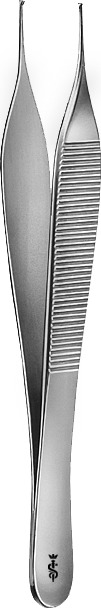 [BD510R] TWEEZERS DISSECT. MICRO-ADSON 1X2D. 120MM