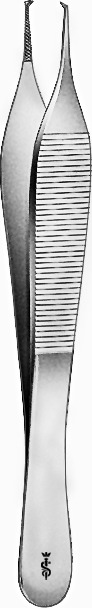[BD512R] DISS.ADSON PLIP MORS.STRI.1x2 TEETH 120MM