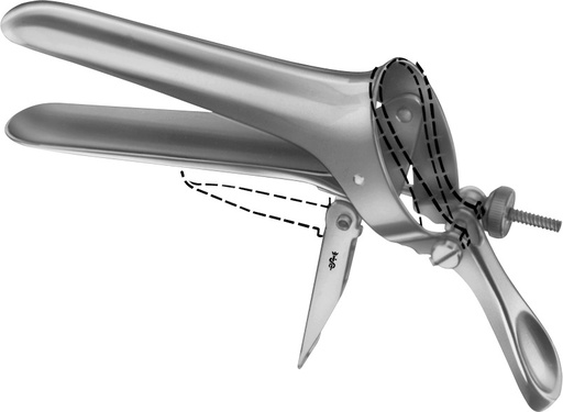 [EL057R] CUSCO VAGINAL SPECULUM 100X25 27MM