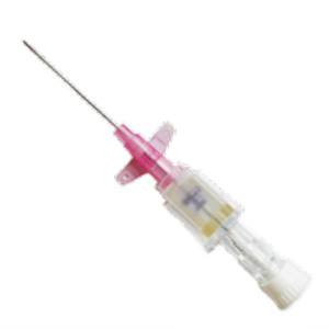 [DMM04318] 1-way cannula needle with fins g20 pink w/security disposable