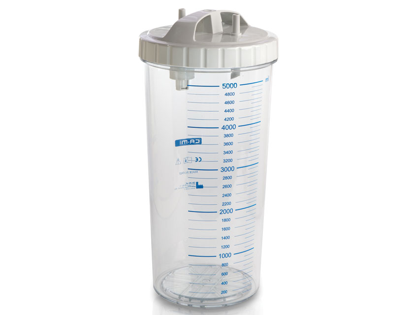 [28187] JAR 5 LITRES with lid - autoclavable at 143°C