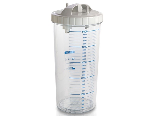 [GM-28166] JAR 5 LITRES with lid - autoclavable at 143°C