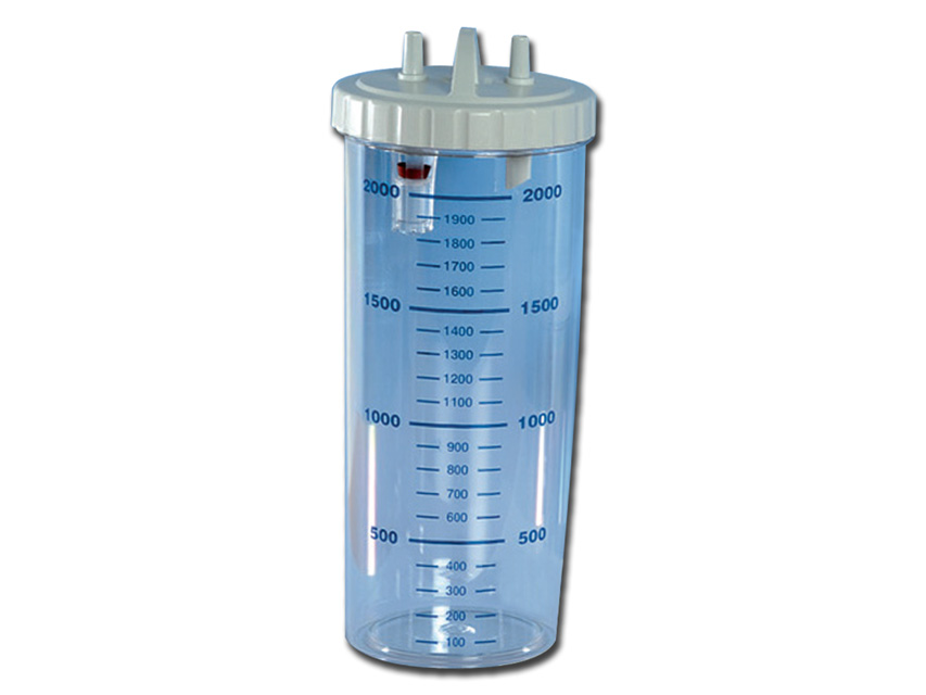 [28236] 2 LITRE JAR with lid - autoclavable at 121°C