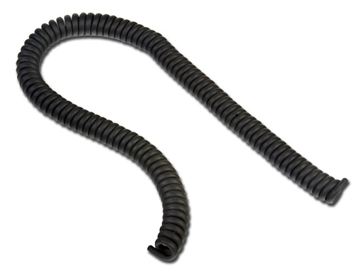 [32865] BLACK RUBBER SPIRAL (2.5 metres=42/46 turns)