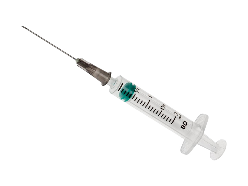[23868] BD EMERALD SYRINGE WITH NEEDLE 22G 2 ml central LC