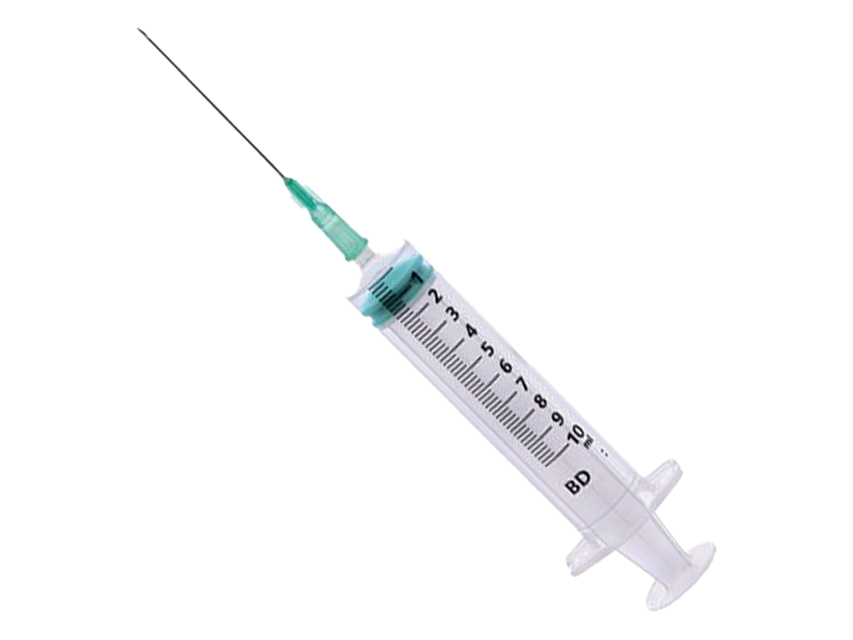 [23870] BD EMERALD SYRINGE WITH NEEDLE 21G 10 ml central LC