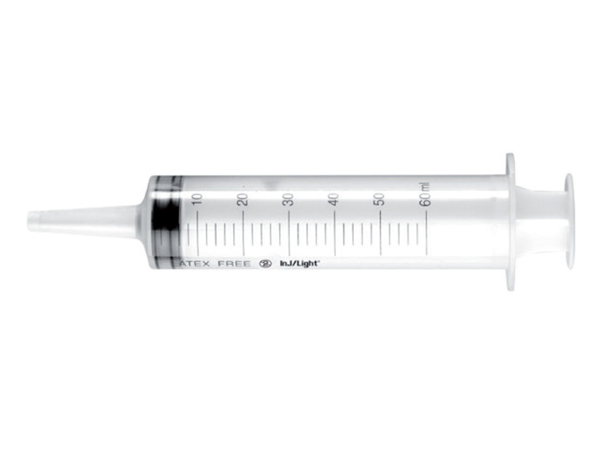 [23820] 3 PIECES SYRINGE WITHOUT NEEDLE 60 ml WITH CATHETER