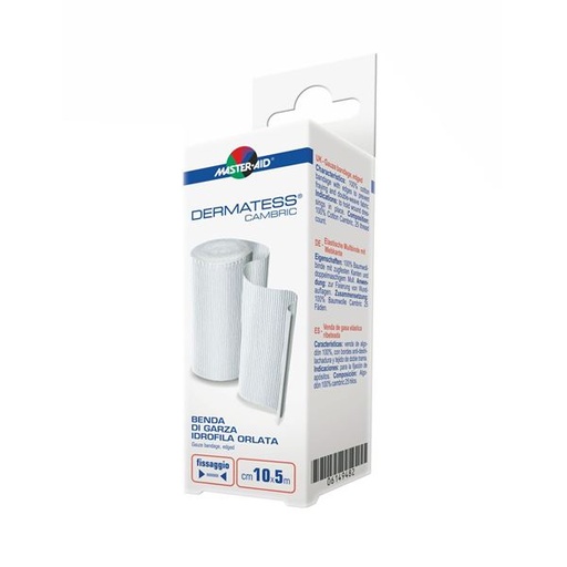 [DMM01123] Dermatess Cambric hemmed gauze bandage 10 cm x 5 m