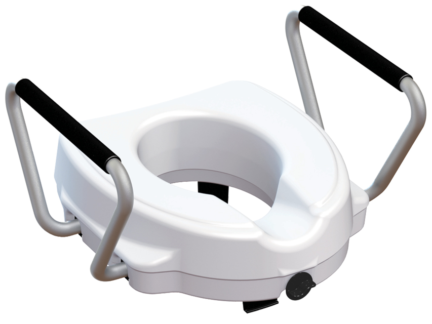 [27750] WC riser with fixed armrests 12.5 cm