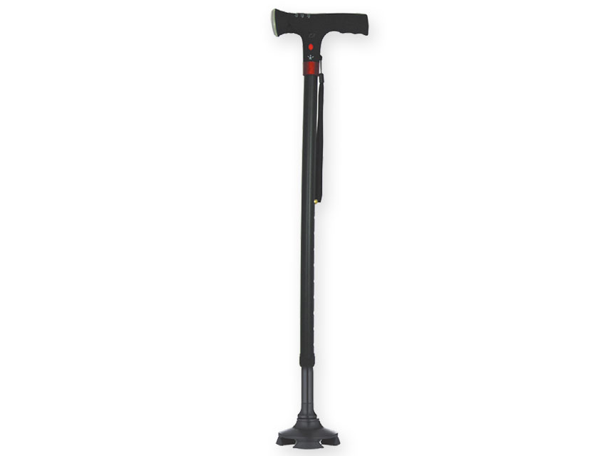 [43052] SAFETY POLE WITH LIGHT with 4-pin base black