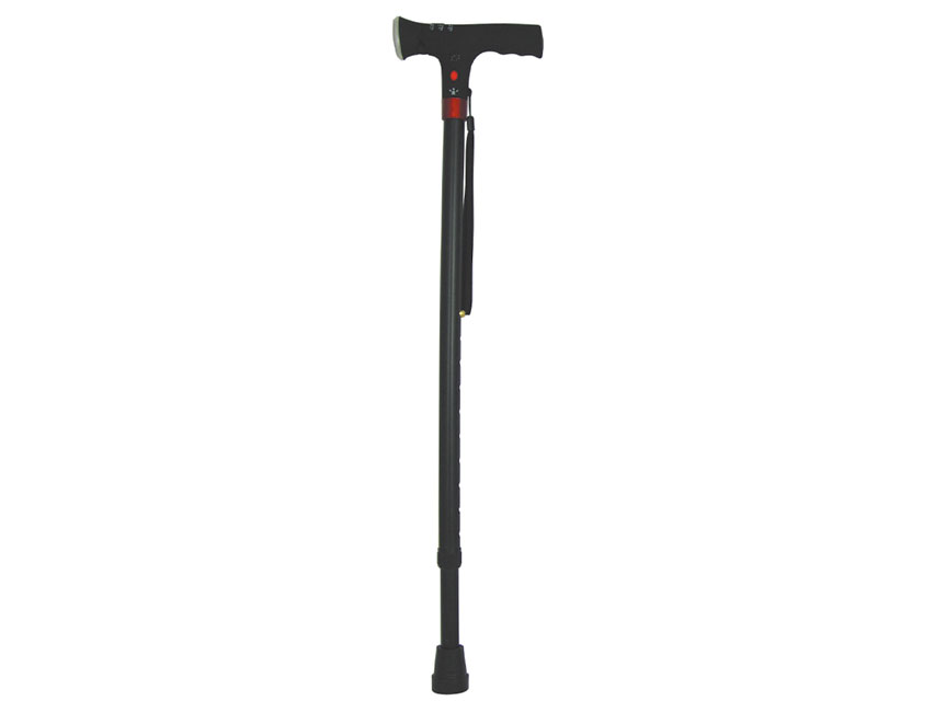 [43050] SAFETY POLE WITH LIGHT black