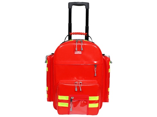 [GM-28898] LOGIC 2 PVC BACKPACK WITH TROLLEY red