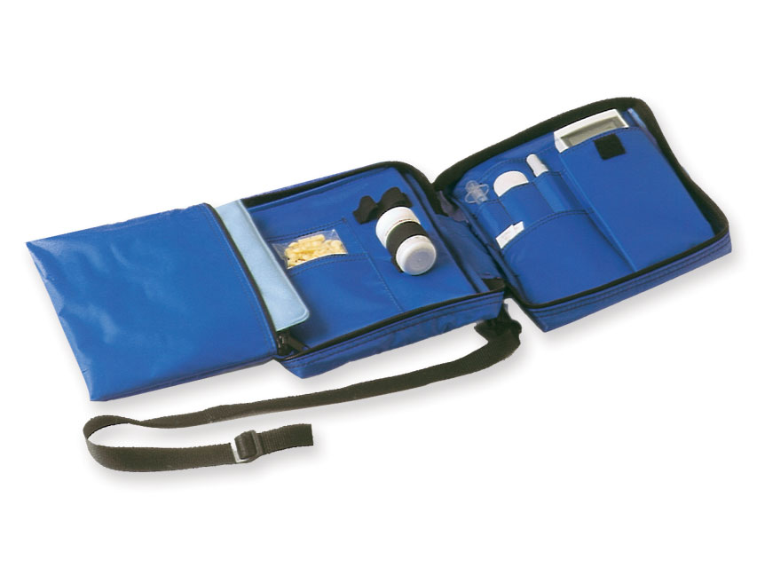 [27255] DIABETIC BAG empty nylon blue