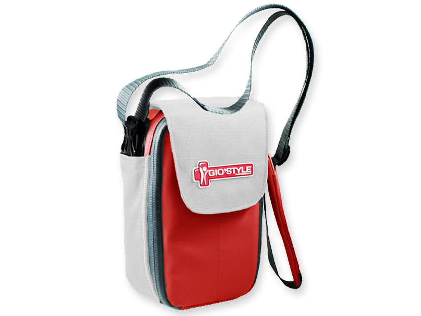[27207] MEDI POCKET red/white bag