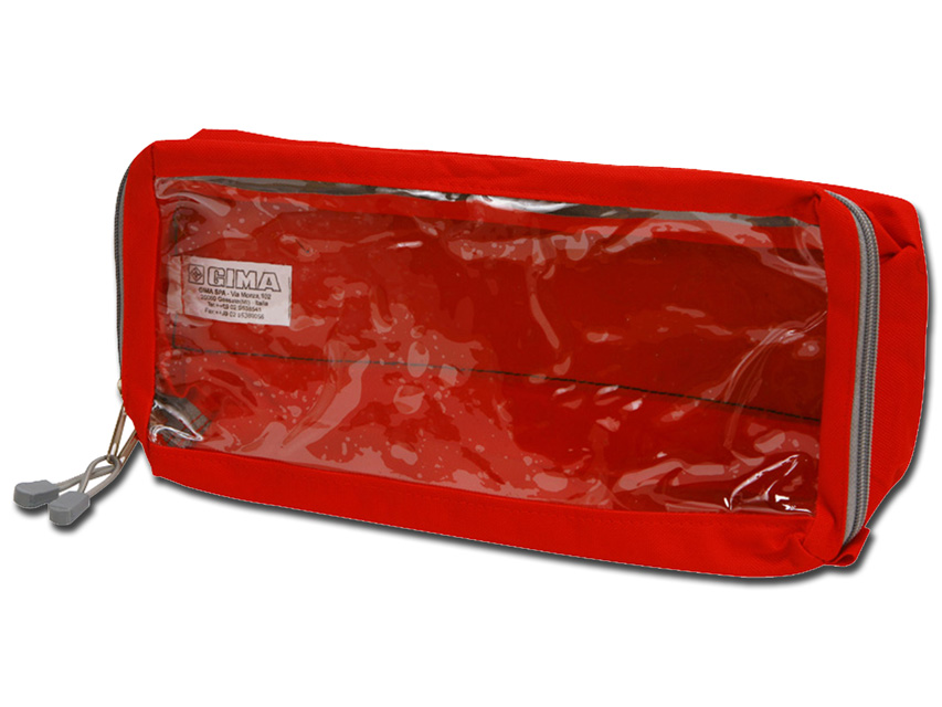 [27192] E4 Rectangular Long Red Handbag