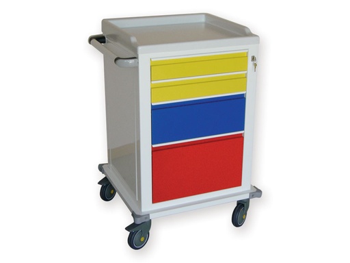 [45602] Painted MODULAR TROLLEY 2+1+1 drawers