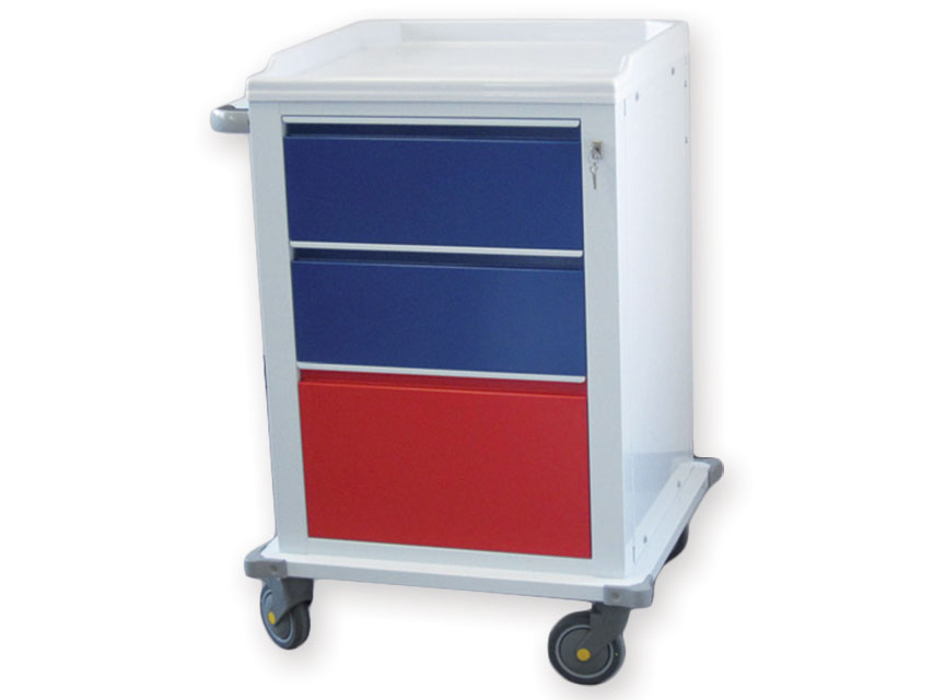 [45604] Painted MODULAR TROLLEY 2+1 drawers