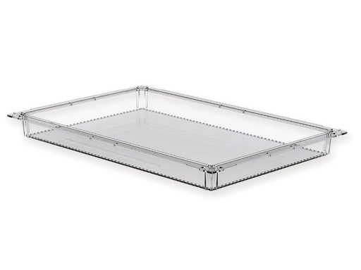 [27957] ISO TRANSPARENT PLASTIC BOX 600x400x50 mm closed