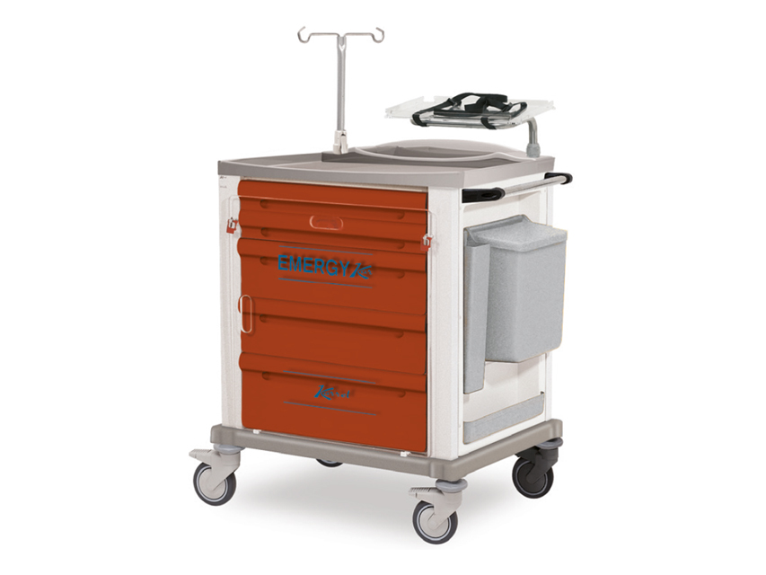 [45694] Standard PAINTED EMERGENCY TROLLEY