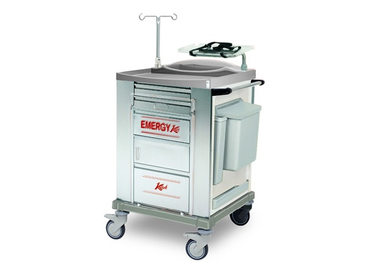 [45695] STAINLESS STEEL EMERGENCY TROLLEY small