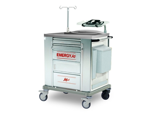 [45696] Standard STAINLESS STEEL EMERGENCY TROLLEY