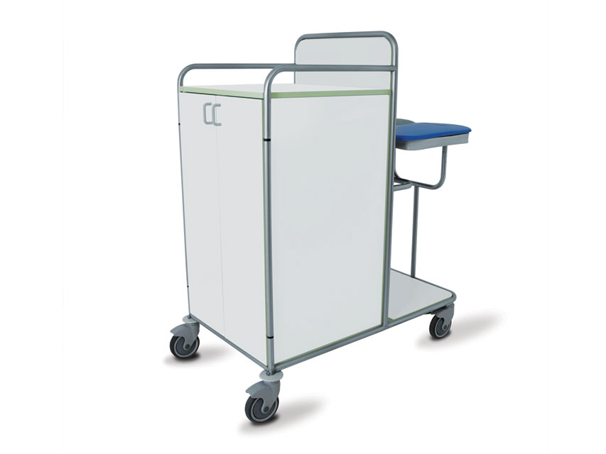 [45915] Laminated LAUNDRY TROLLEY