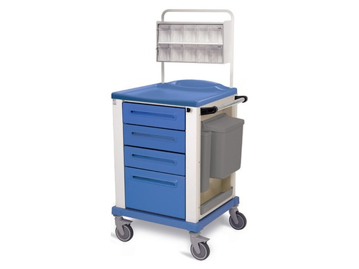 [45701] MEDICATION TROLLEY small blue