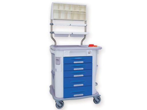 [45744] AURION MEDICATION TROLLEY blue
