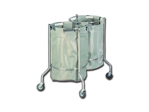 [27468] DOUBLE LAUNDRY TROLLEY