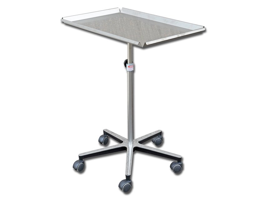 [27453] MAYO TABLE with 5-spoke trolley