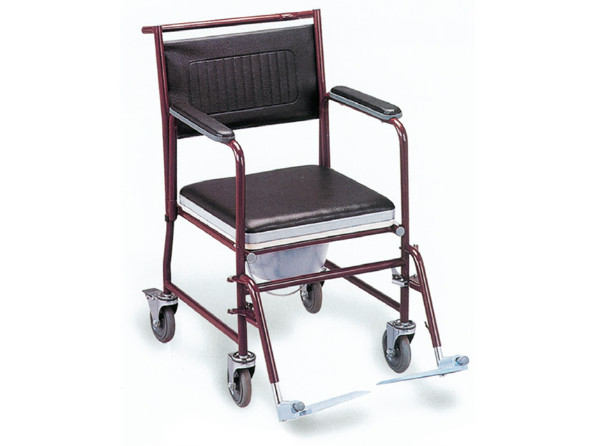 [27702] Painted commode wheelchair