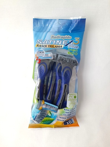 [IGP04103] Satinex three-blade shavers with lubricant