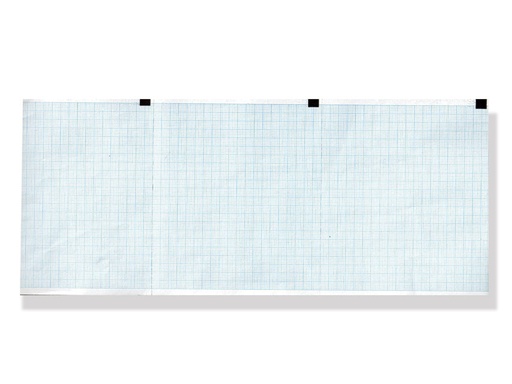 [GM-29214] ECG thermal paper 120x100 mm x 300 grid pack blue