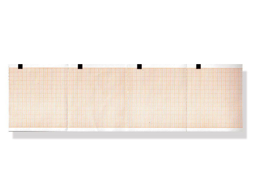 [32983] ECG thermal paper 80x70 mm grid pack orange