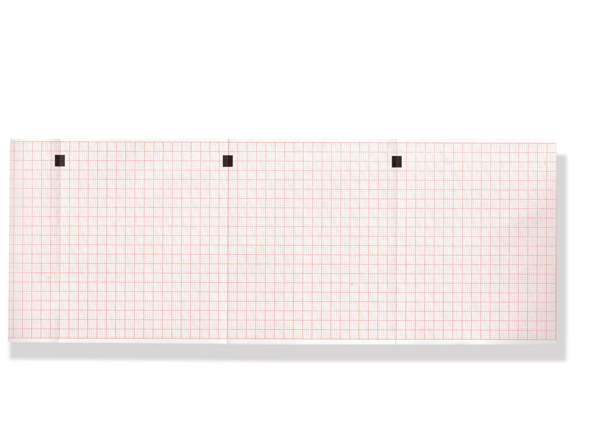 [33003] ECG thermal paper 112x90 mmxm grid pack orange