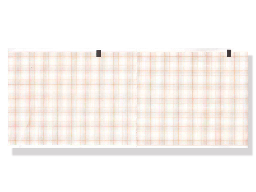 [33020] ECG thermal paper 108x140 mmxm grid pack orange