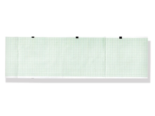 [GM-29254] ECG thermal paper 90x90 mmxm grid pack green