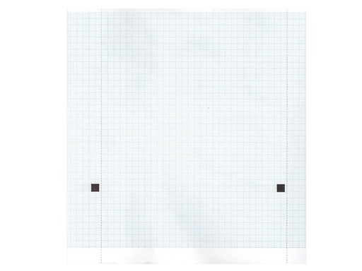 [32975] ECG thermal paper 210x20 mmxm grid roll blue